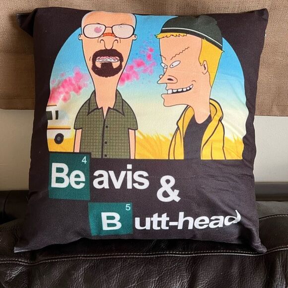 Beavis and Butt-Head Graphic Pillow Cover - Picture 1 of 5
